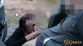 Я встречаю коллегу с большим членом, чтобы его трахнули снаружи машины, прежде чем вернуться к рогоносцу порно
